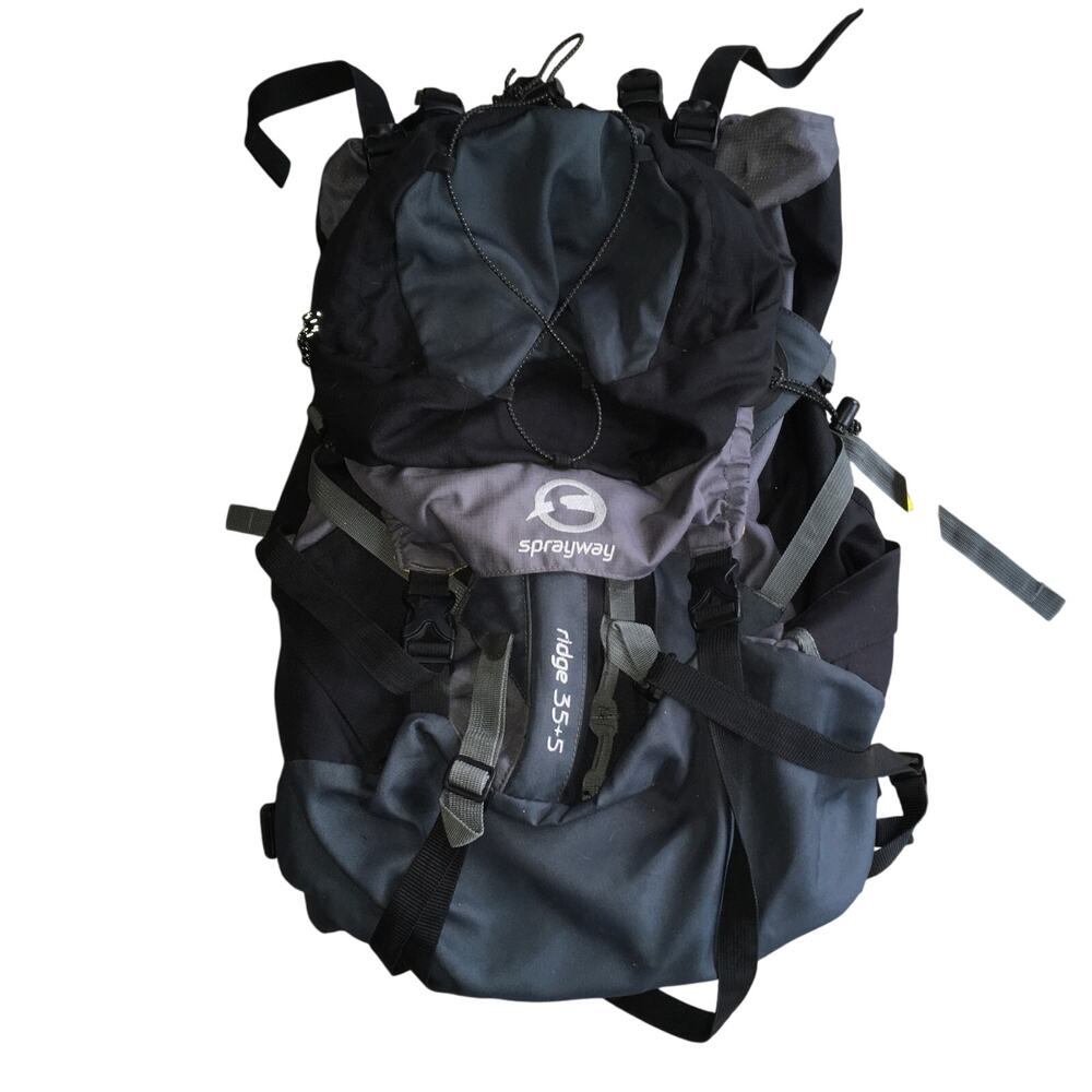 Sprayway Ridge 35+5 Hiking Backpack Day Pack Rucksack Grey Black Camping Outdoor